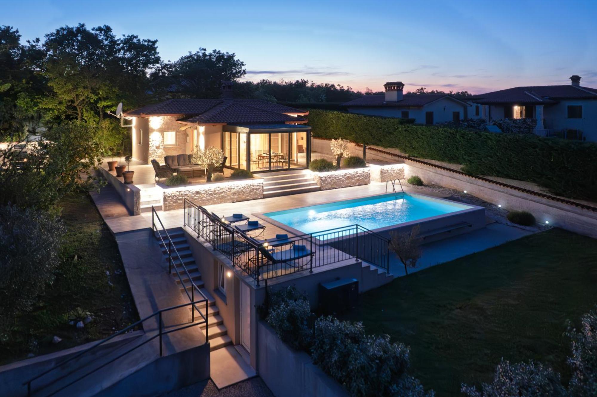 Krasna Kuca Villa Labin  Luaran gambar